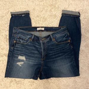 Loft Petite Shredded Jeans
